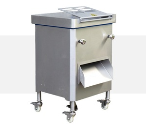 Machine à trancher et à déchiqueter la viande industrielle commerciale avec jeu de couteaux détachables pour l'usine de viande séchée, alimentation électrique automatique - Product Image 4