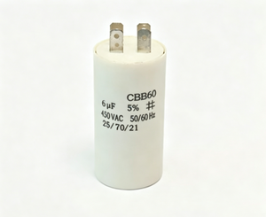 <span class=keywords><strong>Condensateur</strong></span> à film plastique CBB60 Série <span class=keywords><strong>450V</strong></span> AC 6UF pour moteur de climatiseur, ventilateur, pompe à eau, compresseur - Product Image 1