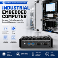 PC Industri Tanpa Kipas Baru I3 I5 I7 Generasi ke-4 & ke-5 RAM DDR3 Windows Linux Faktor Bentuk Kecil Peralatan Otomasi