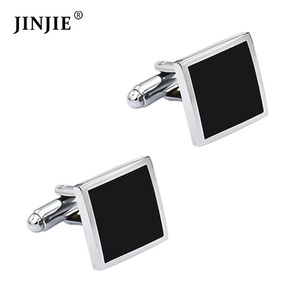 Diseño Simple Accesorio Regalo <span class=keywords><strong>Caballero</strong></span> Negocios Boda Cuadros Manga Cuadrada <span class=keywords><strong>Gemelos</strong></span> Para Hombres - Product Image 4
