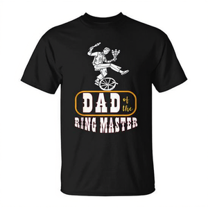 Camiseta Dad Of The Ring Master Unicycle Performer, color negro, talla mediana para hombre - Product Image 2
