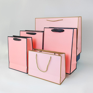 Sac en papier <span class=keywords><strong>Victoria</strong></span> <span class=keywords><strong>secret</strong></span> avec poignée en ruban sac en papier recyclable pour bijoux sacs en papier brun recyclé - Product Image 5