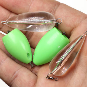 Lanceur assisté pour leurres de pêche, dispositif de longue portée <span class=keywords><strong>flottant</strong></span> et coulant, accessoires Texas Rig avec paillettes et contrepoids - Product Image 1