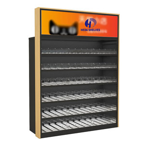Scaffali di esposizione di <span class=keywords><strong>vetro</strong></span> della barra posteriore dello scaffale della barra dell'acciaio inossidabile dell'oro della spazzola scaffali della barra del supermercato <span class=keywords><strong>per</strong></span> le bottiglie - Product Image 2