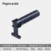 Poignée supérieure pour appareil photo en alliage d'aluminium léger, type Cheese Grip, avec 3 adaptateurs griffe porte-accessoires pour cage d'appareil photo reflex numérique/caméscope/cinéma