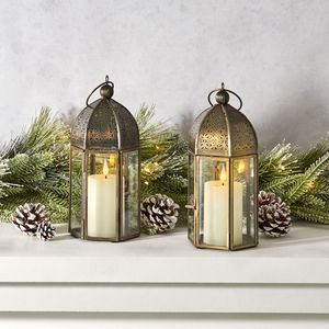 โคมไฟทองเหลืองสำหรับตกแต่งบ้านดีไซน์ใหม่ล่าสุดโคมไฟเทียนสำหรับตกแต่งคริสต์มาสดีไซน์หรูหรา - Product Image 2