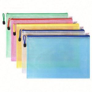 Organizador de Juguetes con Cierre de Malla, 5 Colores, Bolsa de Almacenamiento de Plástico Resistente, Portátil e Impermeable para Organizar Útiles Escolares y de Oficina - Product Image 2