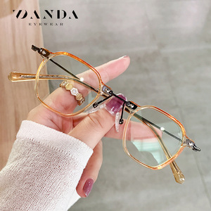 Danda Eyewear TJ858 TR Metal Full Frame Anti Blue <b>Light</b> Glasses Unisex Plano Lenses <b>UV</b> Resistant - Product Image 3