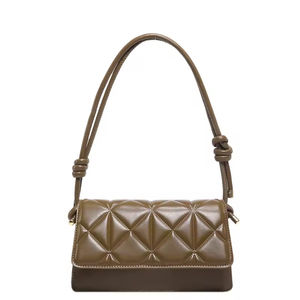 Bolso de mujer con cadena de estilo Retro de verano 2025, bolso cruzado de hombro pequeño con patrón de diamantes - Product Image 1