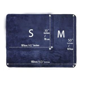 ผ้าห่มสัตว์เลี้ยงแบบกันน้ำ ซักได้ ขายส่ง ผ้าห่มสัตว์เลี้ยงขนฟลีซสีเทาอุ่น ผ้าห่มสุนัข ผ้าห่มแมว ขนนุ่ม อุ่นสบาย - Product Image 3