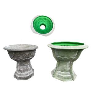 Fiber Glass Flower Pot Mold Concrete Silicon Planter Mold Planters Garden Decoration Cement Flower Pot Molds