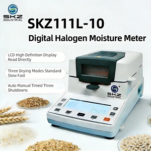 Analyseur d'humidité halogène SKZ111L10, humidimètre numérique pour céréales, maïs, riz, paddy, graines, haute précision, lecture 0,2 %, 10 mg - Product Image 1