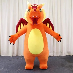 Plaisir CE en peluche coloré nouvel an <span class=keywords><strong>chinois</strong></span> gonflable Dragon mascotte Costume en peluche costume pour adulte nouvel an - Product Image 5