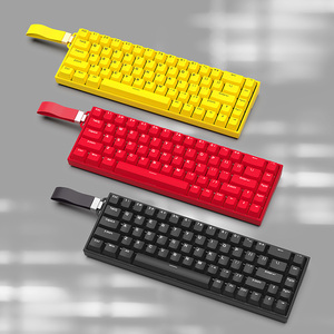 Từ Trắng pre-lubed có dây chơi game có thể sạc lại cơ khí RGB Ergonomic bàn phím - Product Image 1