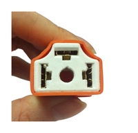 Connecteur de douille de phare antibrouillard en céramique LED H7 H4 pour voiture, camion, adaptateur de douille de lampe LED H7 H4 9005 9006 en céramique
