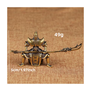 Nouveauté Creative pur cuivre <span class=keywords><strong>Guan</strong></span> <span class=keywords><strong>Yu</strong></span> boutique Kung Fu service à thé cérémonie table thé décoration pour animaux de compagnie - Product Image 2
