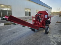Livraison gratuite, processeur de bois de chauffage Chain Deck 35 tonnes, fendeuse de bûches, traitement automatique du bois