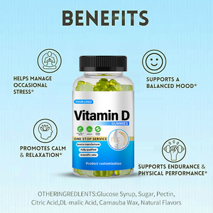 <span class=keywords><strong>D</strong></span> vitamini ruh hali dengesi Gummies OEM-sinir sistemi sağlığı için doğal formül - Product Image 4