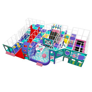 QiaoQiao - Zona de Juegos Interior de 300 m², Equipo Comercial para Niños, Zona de Aventuras con Pared Interactiva y Circuito Ninja - Product Image 1