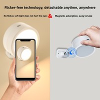 Veilleuse LED à double tonalité, intensité réglable, télécommande, rechargeable, PC, minimalisme moderne, éclairage de décoration intérieure, rotative, pour chevet
