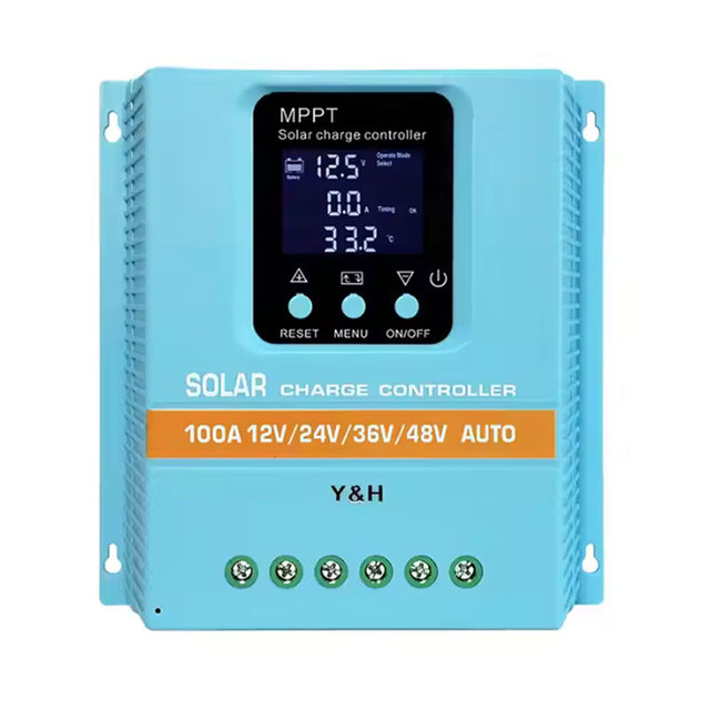 Y&H MPPT100A Solar Charge Controller 12V 24V 36V 48V LCD Display Solar Panel Battery Intelligent Regulator for Lead-acid/Lithium