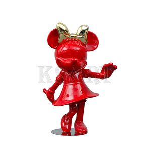 Estatua <span class=keywords><strong>de</strong></span> fibra <span class=keywords><strong>de</strong></span> vidrio <span class=keywords><strong>de</strong></span> <span class=keywords><strong>Mickey</strong></span> Mouse, minifigura <span class=keywords><strong>de</strong></span> Minnie <span class=keywords><strong>de</strong></span> alta gama, escultura <span class=keywords><strong>de</strong></span> resina <span class=keywords><strong>de</strong></span> <span class=keywords><strong>Disney</strong></span>, artesanías - Product Image 1