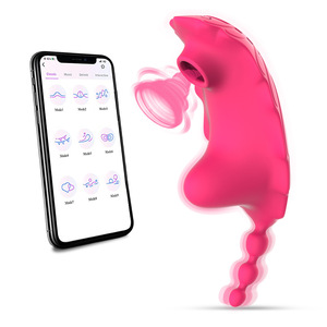 Masturbateur féminin en silicone, télécommandé par application, amélioré, invisible, portable, forme papillon petite abeille, 100% étanche, sensation réaliste - Product Image 1
