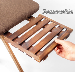 Planche <span class=keywords><strong>à</strong></span> <span class=keywords><strong>repasser</strong></span> en bois pliable de taille standard avec coussin en <span class=keywords><strong>mousse</strong></span> et housse en coton, couleur et logo personnalisables et conception détachable - Product Image 6