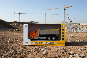Modellino di camion ribaltabile in lega Tz, scala 1:36, veicolo da costruzione pesante a 4 ruote, giocattolo per bambini dai 3 anni in su - Product Image 2