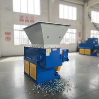 Broyeur de plastique à un seul arbre pour le recyclage des déchets PE PP HDPE LDPE