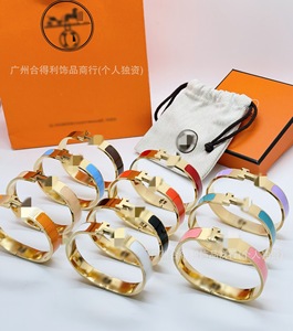 Jewelry Lvjia Vintage Leather Stainless Steel <strong>Bracelet</strong> H Women's Simple GG Fashion Stainless Steel <strong>Bracelet</strong> Factory - Product Image 1