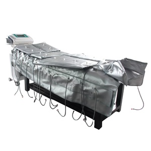 Appareil de pressothérapie professionnel 3-en-1 à 24 chambres, infrarouge lointain, EMS, drainage lymphatique, combinaison de massage corporel par pression d'air, infrarouge - Product Image 4