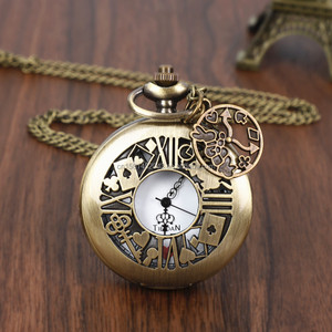 <span class=keywords><strong>Orologio</strong></span> <span class=keywords><strong>da</strong></span> Tasca <span class=keywords><strong>Vintage</strong></span> con Decorazione Pendente, Collana, <span class=keywords><strong>Orologio</strong></span> al Quarzo, Apertura Posteriore, Quadrante Arabo Antico - Product Image 3