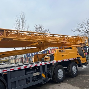 Used Truck Crane 50 Ton QY50K II Yellow Hydraulic Lifting Equipment 42700kg Total Weight - Product Image 2