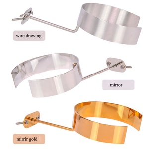 XPLKQXE Adjustable Shirt Collar Display Stand - Gold Metal Rack For Clothing Store Suit Presentation - View #5