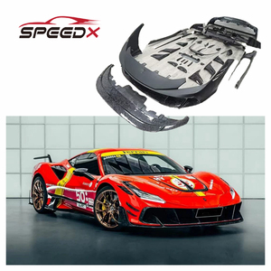 Kit de Carrocería de Fibra de Carbono Estilo MSY para Ferrari <span class=keywords><strong>F8</strong></span>, Parachoques Delantero de Fibra de Carbono, Difusor de Parachoques Trasero, Faldones Laterales - Product Image 1