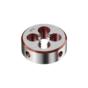 แม่พิมพ์เกลียววงกลม Lansheng M12 เครื่องมือเกลียวภายนอกเหล็กกล้าคาร์บอนแบบเมตริก - Product Image 1