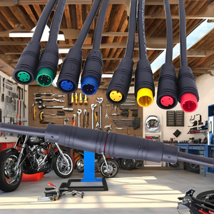 Водонепроницаемый ПВХ медный сердечник 2/3/4/5/6 штырь жгут проводов кабель оптический Bafang дисплей для велосипеда запчасти для мотоциклов - Product Image 6