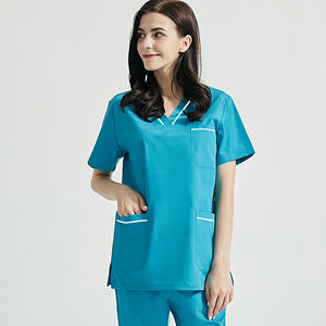 Uniforme de travail infirmier à logo personnalisé, best-seller, respirant, doux, séchage rapide, en polyester et coton, pour femmes, scrubs d'hôpital, tendance - Product Image 5