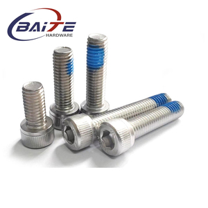 Vis à six pans creux en acier inoxydable de haute qualité DIN912 avec joint en nylon bleu Nylock DIN933 pour la fixation d'équipements - Product Image 2