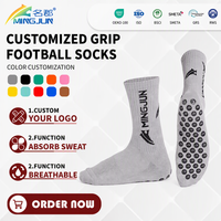 Chaussettes de football professionnelles MKING pour hommes, haute qualité, séchage rapide, respirantes, antidérapantes, rayées, taille jeune