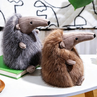 Peluche Têtard de Simulation Transfrontalière, Poupée Animale à Long Nez, Ornement de Bureau Apaisant, Cadeau d'Anniversaire pour Enfants