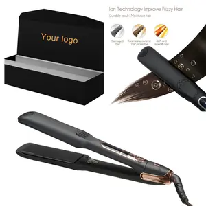 Chuyên Nghiệp OEM & ODM Tùy Chỉnh Flat Iron Nhà Cung Cấp Gốm Tóc Ép Tóc 455 Độ Mini Curve Pro Styling Sắt