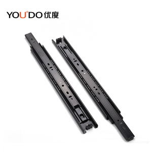 YOUDO 10-24 인치 스테인리스 스틸 서랍 슬라이드 주방용 푸시 오픈 리바운드 포함 소프트 클로즈 슬라이딩 게이트 레일 - Product Image 2