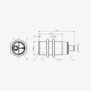Sensor Capacitivo B-ALLUFF BCS M30B4I2-PSC15D-S04K (BCS00MR) Nuevo y Original en Stock - Product Image 2