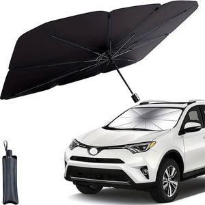 Parasol de voiture pliable personnalisé avec logo, protection UV, pare-soleil pour pare-brise de voiture, vente chaude - Product Image 1