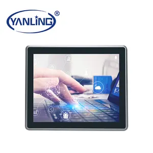 Fanless design 10.1inch All In One Tablet PC Barebone All In One PC with IP65 full flat front panel