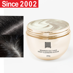 Etiqueta privada FULLY Hair Scrub Seaweed Salt Exfoliante de limpieza profunda para cabello graso - Product Image 2