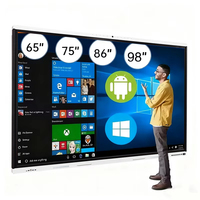 Pizarra Interactiva Inteligente de Pantalla Plana 4K de 65 Pulgadas, Proveedor OEM Disponible en Tamaños de 55, 75, 86 y 98 Pulgadas