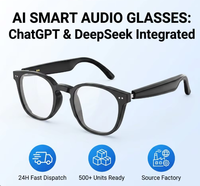 Lunettes intelligentes avec synchronisation Wi-Fi, caméra intégrée, enregistrement photo, vidéo et audio, appels sans fil mains libres, chat multilingue, lunettes connectées